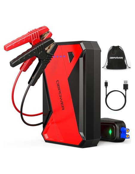 Arrancador de Coche DBPOWER DJS80 1000A 12V Batería 18000mAh Arrancador de Coche DBPOWER DJS80 1000A 12V Batería 18000mAh