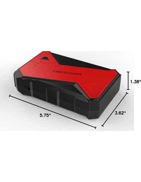 Arrancador de Coche DBPOWER DJS80 1000A 12V Batería 18000mAh Arrancador de Coche DBPOWER DJS80 1000A 12V Batería 18000mAh