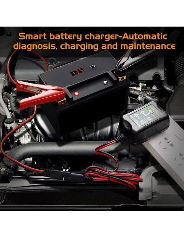 Cargador Automático TPE 6V 12V 1.5A para Baterías de Plomo