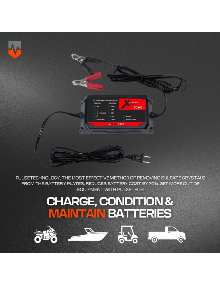 Cargador de Baterías PulseTech XC400 4A Mantenedor 12V Cargador de Baterías PulseTech XC400 4A Mantenedor 12V