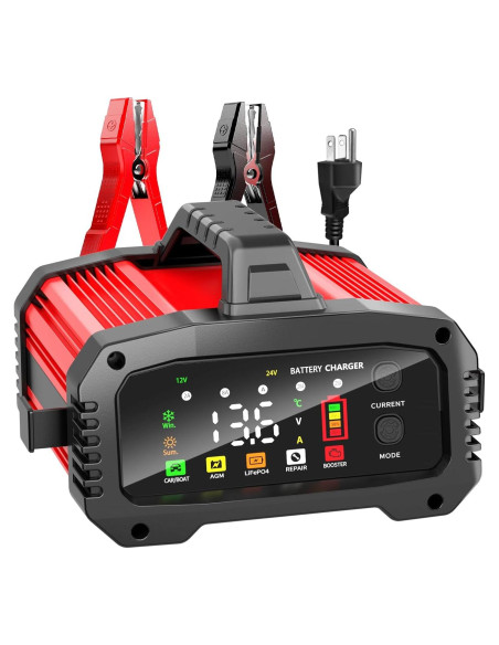 Cargador de Batería YONHAN 25A 12V/24V con Modo Booster Cargador de Batería YONHAN 25A 12V/24V con Modo Booster