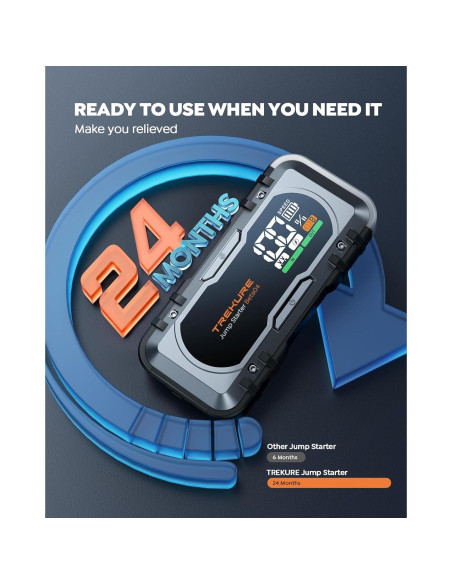 Arrancador de Batería TREKURE Beta04 7000A 8-en-1 Carga Rápida Arrancador de Batería TREKURE Beta04 7000A 8-en-1 Carga Rápida