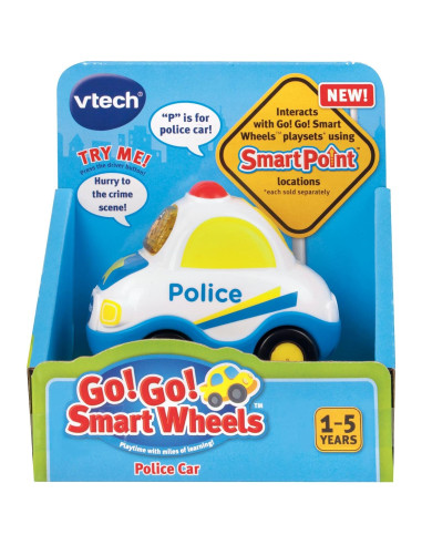 Coche de Policía VTech Go! Go! Smart Wheels 5.5x8cm