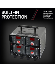 Cargador de Batería Schumacher DSR125 4 Bancos 6V/12V 2