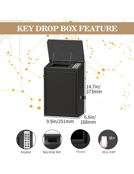 Caja de Llaves WeHere con Cerradura Inteligente Impermeable Caja de Llaves WeHere con Cerradura Inteligente Impermeable