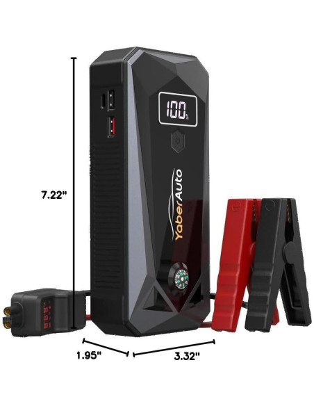 YaberAuto YA40 Arrancador de Batería 5500A 26800mAh Luz LED YaberAuto YA40 Arrancador de Batería 5500A 26800mAh Luz LED