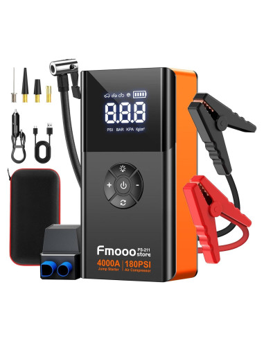 Arrancador de Batería Portátil fmooostore PS-211 4000A 12V