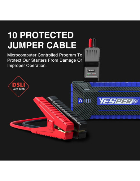 Arrancador Portátil YESPER YJS40 4120A 24000mAh 12V Arrancador Portátil YESPER YJS40 4120A 24000mAh 12V