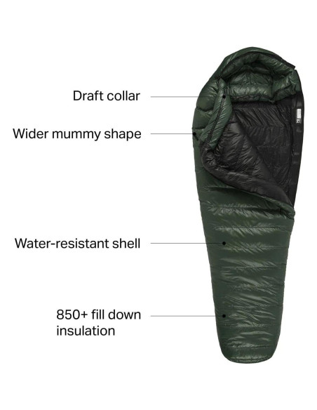 Saco de Dormir Momia Western Mountaineering Badger MF 1 Persona Saco de Dormir Momia Western Mountaineering Badger MF 1 Persona