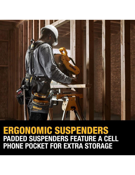 Organizador de Cinturón DEWALT con 25 Bolsillos y Tirantes Organizador de Cinturón DEWALT con 25 Bolsillos y Tirantes