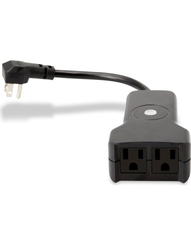 Enchufe Inteligente Amped AWPW208 2 Tomas Exterior Negro