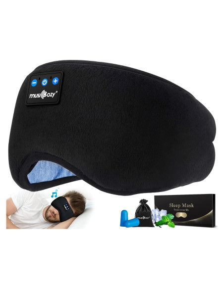 MUSICOZY Máscara para dormir Bluetooth 5.4 con auriculares MUSICOZY Máscara para dormir Bluetooth 5.4 con auriculares