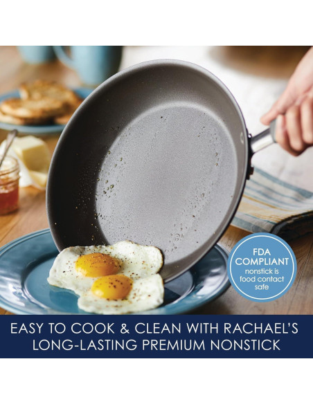 Juego de Ollas y Sartenes Rachael Ray Cucina 12 Piezas Gris Juego de Ollas y Sartenes Rachael Ray Cucina 12 Piezas Gris