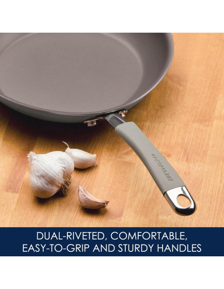Juego de Ollas y Sartenes Rachael Ray Cucina 12 Piezas Gris Juego de Ollas y Sartenes Rachael Ray Cucina 12 Piezas Gris