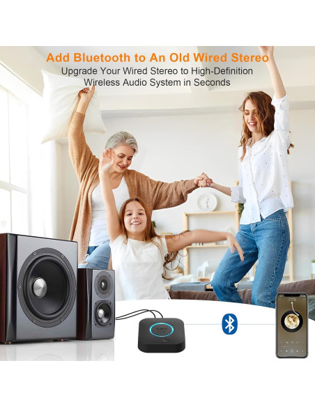 Receptor Bluetooth 1Mii B06 Plus HiFi 3D Audio Inalámbrico Receptor Bluetooth 1Mii B06 Plus HiFi 3D Audio Inalámbrico