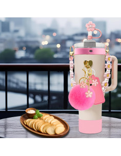 11 PCS Accesorios Velaco para Vaso Stanley 30/40 oz Rosa 2