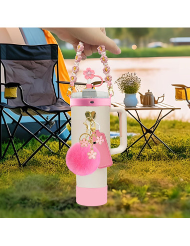11 PCS Accesorios Velaco para Vaso Stanley 30/40 oz Rosa