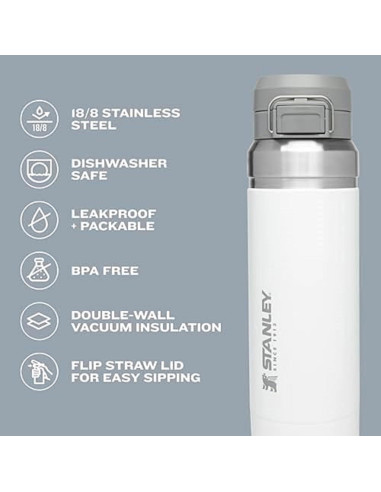 Botella de Agua Stanley Quick Flip GO 710 ml Acero Inoxidable