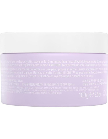 Máscara Facial Purificante FOREO KIWI 99 g - Removedor de Puntos Negros y Poros Máscara Facial Purificante FOREO KIWI 99 g - Removedor de Puntos Negros y Poros