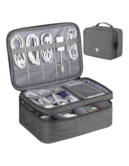 Organizador de Viaje ORIENT FAMULAY Doble Capa Grande Gris Organizador de Viaje ORIENT FAMULAY Doble Capa Grande Gris