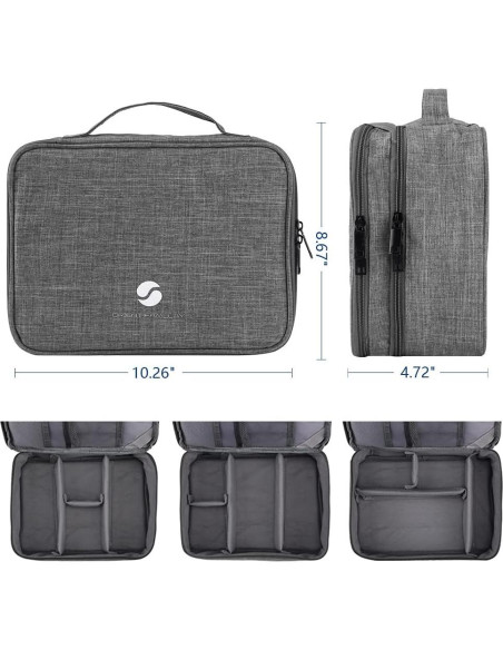 Organizador de Viaje ORIENT FAMULAY Doble Capa Grande Gris Organizador de Viaje ORIENT FAMULAY Doble Capa Grande Gris