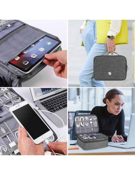 Organizador de Viaje ORIENT FAMULAY Doble Capa Grande Gris Organizador de Viaje ORIENT FAMULAY Doble Capa Grande Gris
