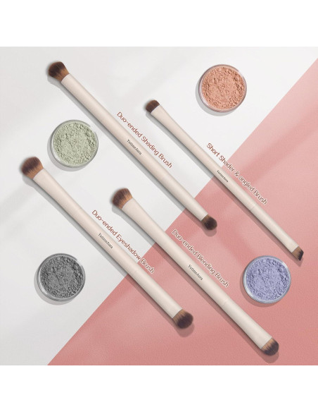 Set de Pinceles de Maquillaje Doble Extremo YutimeAura 7 Piezas Set de Pinceles de Maquillaje Doble Extremo YutimeAura 7 Piezas