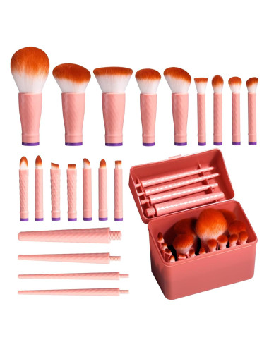 Conjunto de Brochas de Maquillaje BS-MALL 16 Piezas Ecológico