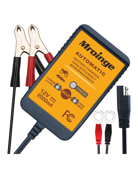 Cargador de Batería Mroinge MBC022 12V 2A Automático Cargador de Batería Mroinge MBC022 12V 2A Automático