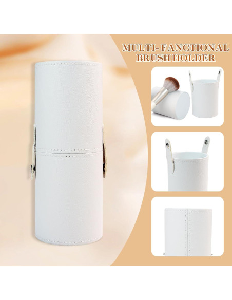 Set de 18 Pinceles de Maquillaje HEYMKGO con Estuche Albaricoque Set de 18 Pinceles de Maquillaje HEYMKGO con Estuche Albaricoque