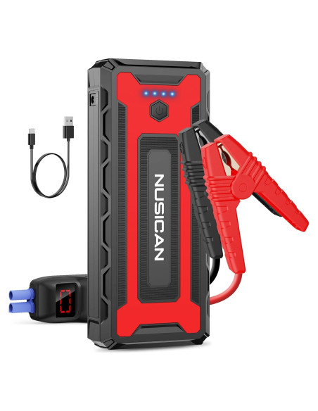 Arrancador de Salto NUSICAN N19 2600A 22000mAh 12V USB Arrancador de Salto NUSICAN N19 2600A 22000mAh 12V USB