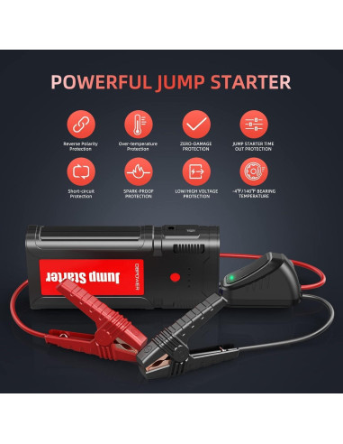 Arrancador de Coche DBPOWER G15 2750A 76.96Wh Portátil