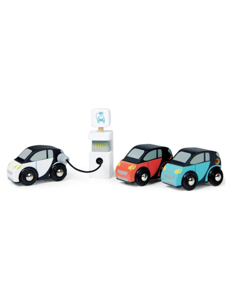 Set de Coches Eléctricos de Madera Tender Leaf Toys - 3 Piezas Set de Coches Eléctricos de Madera Tender Leaf Toys - 3 Piezas