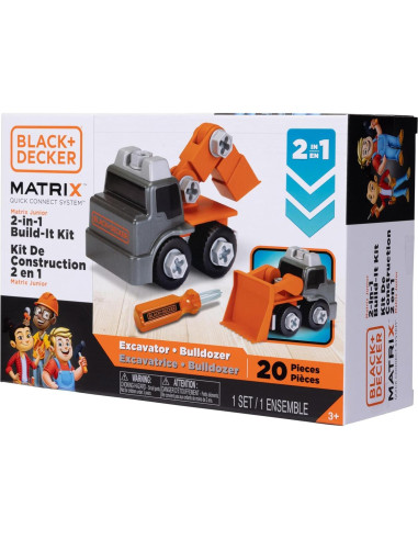 Kit de Herramientas para Niños BLACK+DECKER 2-en-1 Excavadora