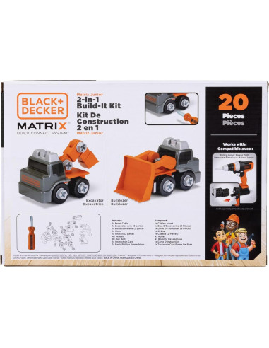 Kit de Herramientas para Niños BLACK+DECKER 2-en-1 Excavadora