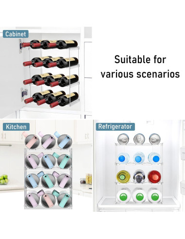 Organizador de Botellas HAILMAJOR para 12 Tazas Stanley 40 oz