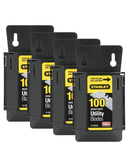 Paquete de 4 cuchillas Stanley 11-921A alta resistencia Paquete de 4 cuchillas Stanley 11-921A alta resistencia