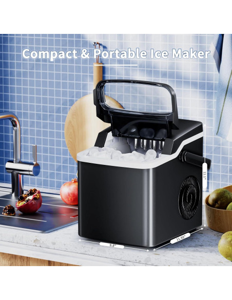 Fabricador de Hielo Antarctic Star IMB1001, 26 kg/24h, 9 Cubos Fabricador de Hielo Antarctic Star IMB1001, 26 kg/24h, 9 Cubos