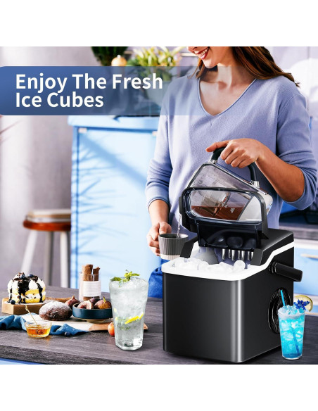 Fabricador de Hielo Antarctic Star IMB1001, 26 kg/24h, 9 Cubos Fabricador de Hielo Antarctic Star IMB1001, 26 kg/24h, 9 Cubos