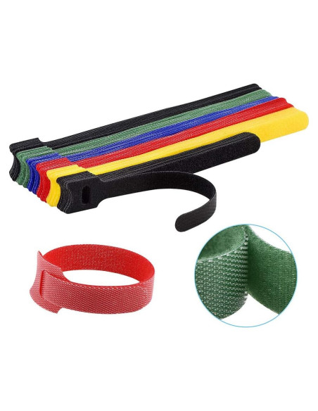 Bridas de Cable Reutilizables Newlan 60 Pcs 15,24 cm Nylon Bridas de Cable Reutilizables Newlan 60 Pcs 15,24 cm Nylon