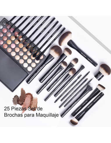 Juego de Brochas de Maquillaje 25 Pcs Daily Queen Profesional