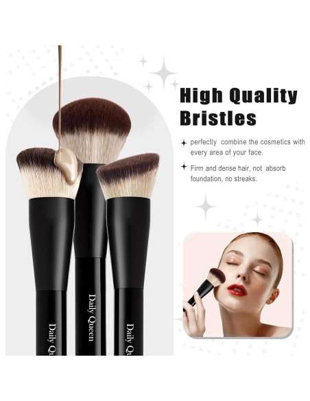 Juego de Brochas de Maquillaje 25 Pcs Daily Queen Profesional Juego de Brochas de Maquillaje 25 Pcs Daily Queen Profesional