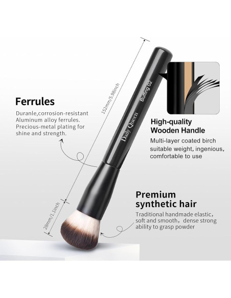 Juego de Brochas de Maquillaje 25 Pcs Daily Queen Profesional Juego de Brochas de Maquillaje 25 Pcs Daily Queen Profesional