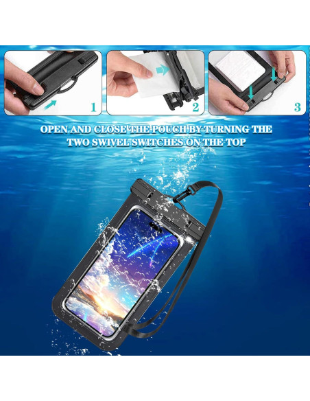 Funda Impermeable Famoby Multicolor para Teléfonos hasta 19 cm Funda Impermeable Famoby Multicolor para Teléfonos hasta 19 cm