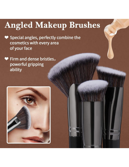 Set de 25 Pinceles de Maquillaje MAANGE Sintéticos Premium Set de 25 Pinceles de Maquillaje MAANGE Sintéticos Premium
