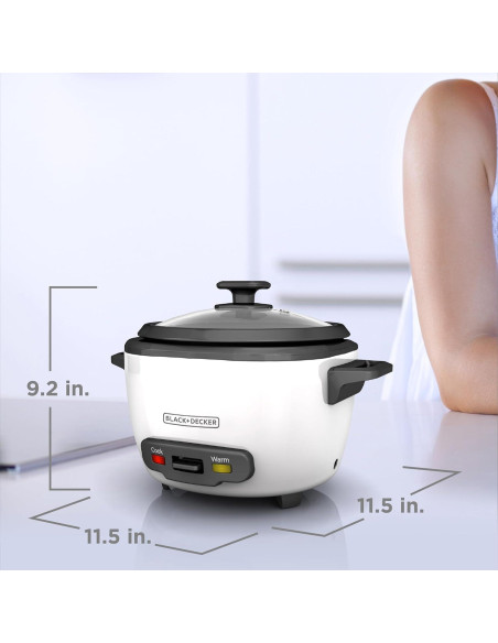 Cocina de Arroz BLACK+DECKER 16 Tazas, Cesta Vapor Cocina de Arroz BLACK+DECKER 16 Tazas, Cesta Vapor
