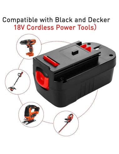 Paquete de 2 Baterías Ni-Mh 3600mAh Black & Decker 18V