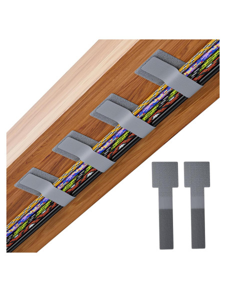 100 Sujetadores de Cable Adhesivos Gliship Gris 9.14x3.05cm 100 Sujetadores de Cable Adhesivos Gliship Gris 9.14x3.05cm