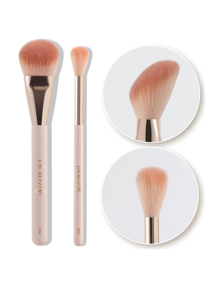Juego de Brochas de Maquillaje Albeaut - Vegano y Libre de Crueldad Juego de Brochas de Maquillaje Albeaut - Vegano y Libre de Crueldad