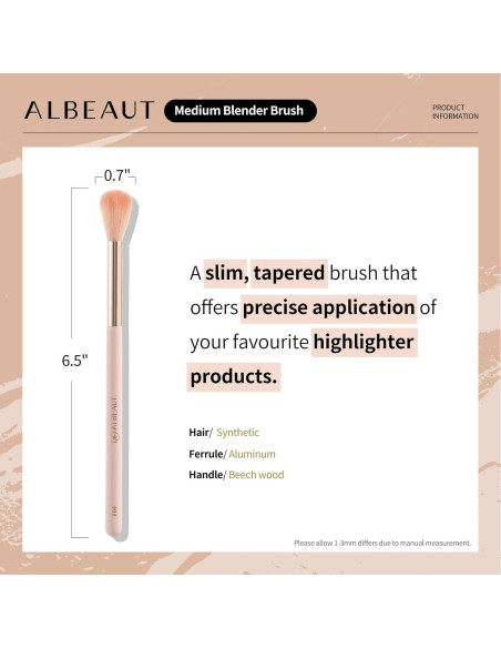 Juego de Brochas de Maquillaje Albeaut - Vegano y Libre de Crueldad Juego de Brochas de Maquillaje Albeaut - Vegano y Libre de Crueldad